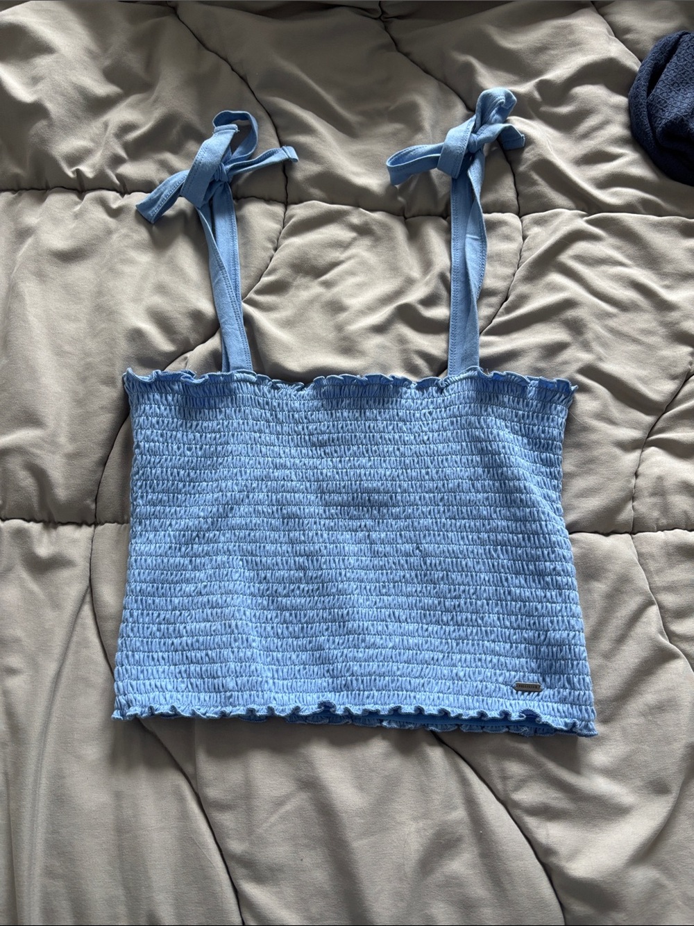 Blue hollister tank top